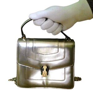 Bvlgari Serpenti Forever Bag Metallic Mirror Leather Small 2way